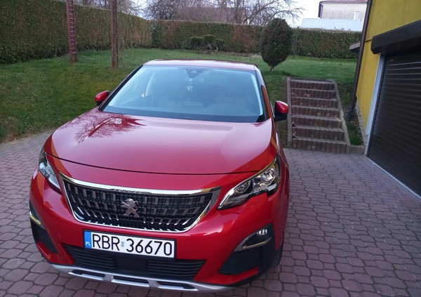Peugeot 3008 cena 88000 przebieg: 52000, rok produkcji 2018 z Brzozów małe 106